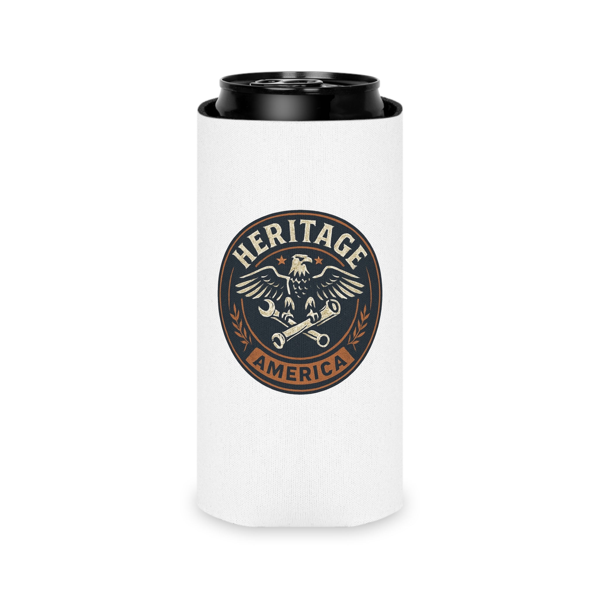 Garage Eagle Can Cooler - White