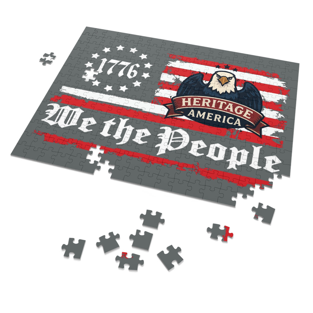 We the People American Eagle And Flag Puzzle