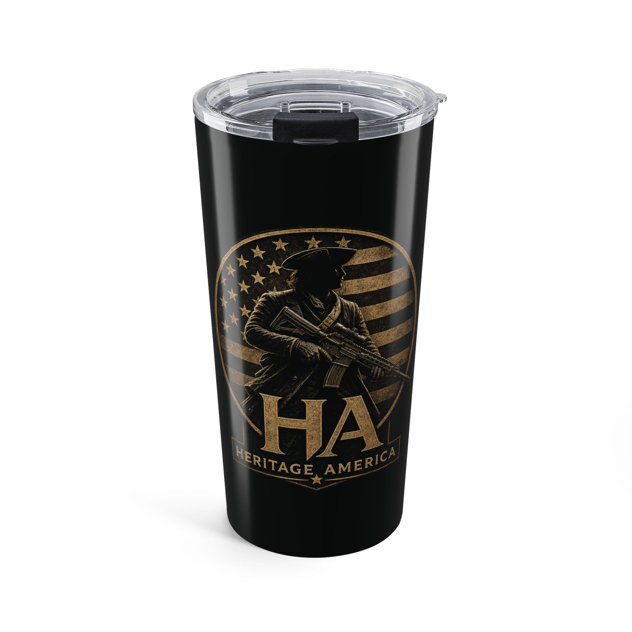 Black Minute Man 20oz Tumbler