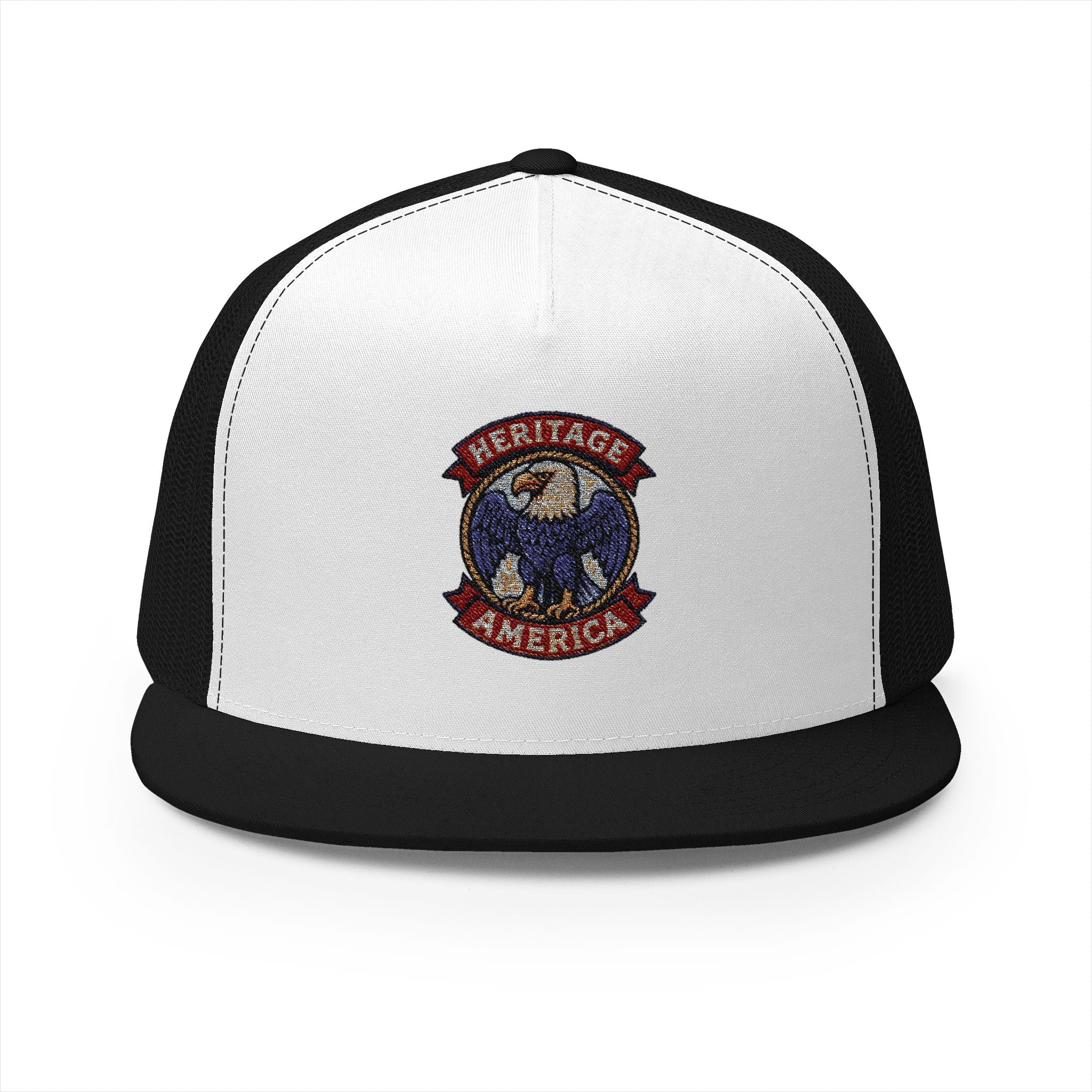 Vintage Bald Eagle Logo Trucker Caps