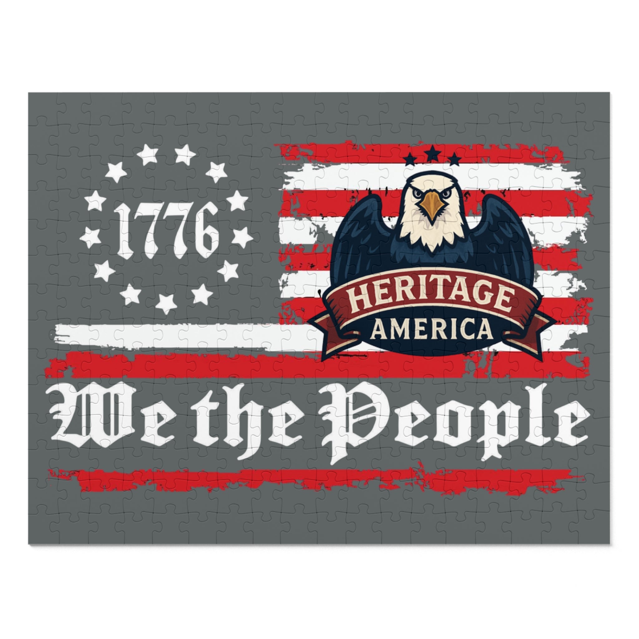 We the People American Eagle And Flag Puzzle
