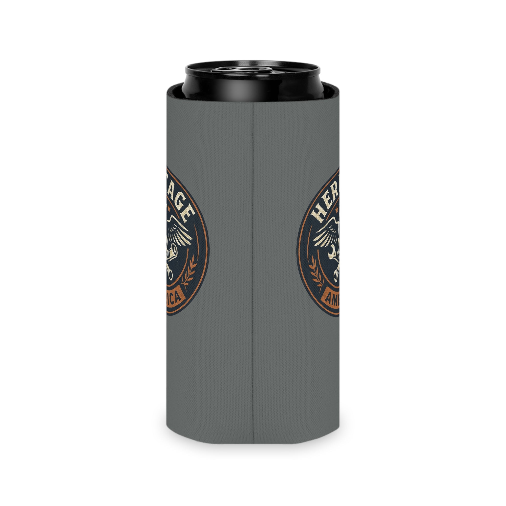 Garage Eagle Can Cooler - Gray