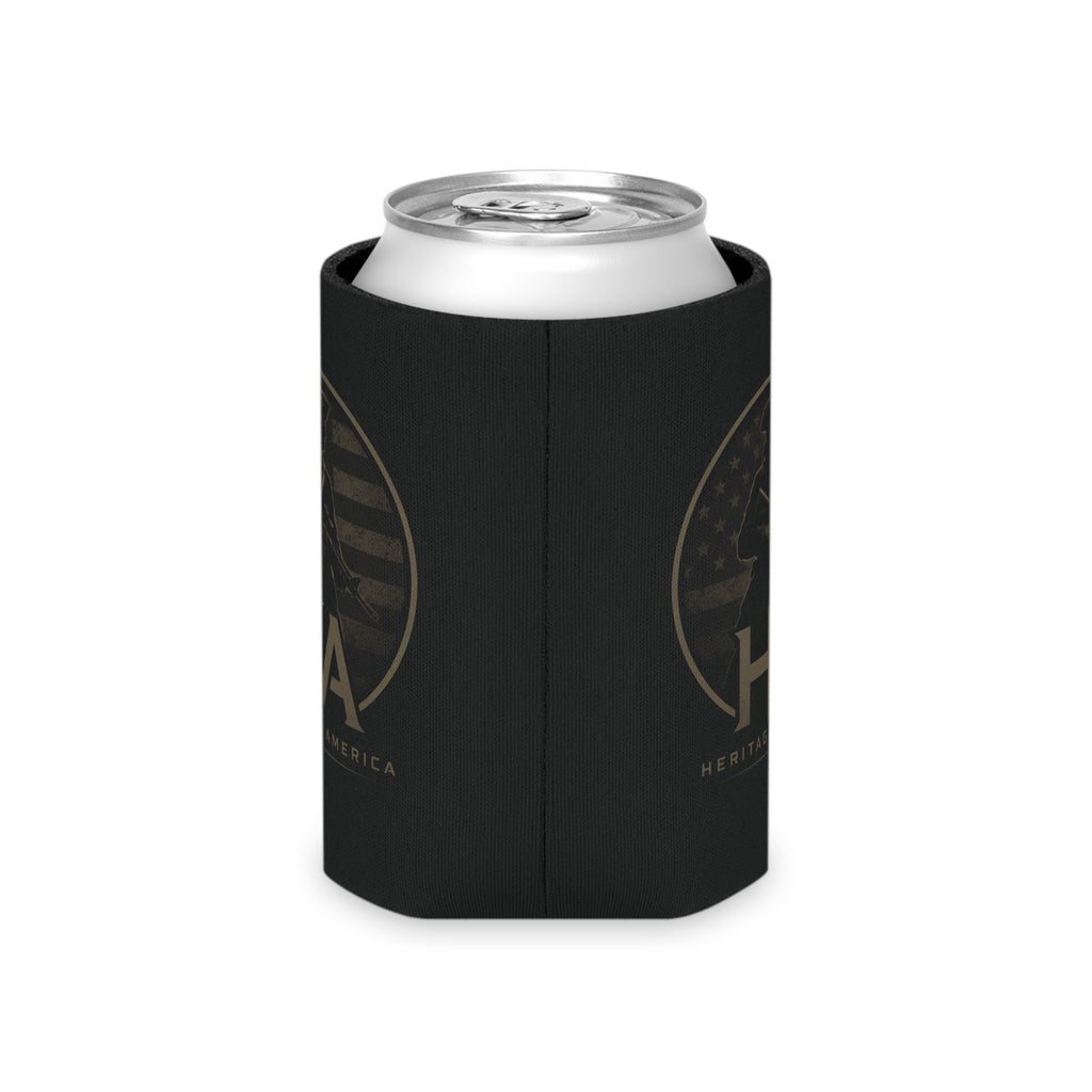 Heritage America Eagle Wrenches Can Cooler | Patriotic Vintage Badge