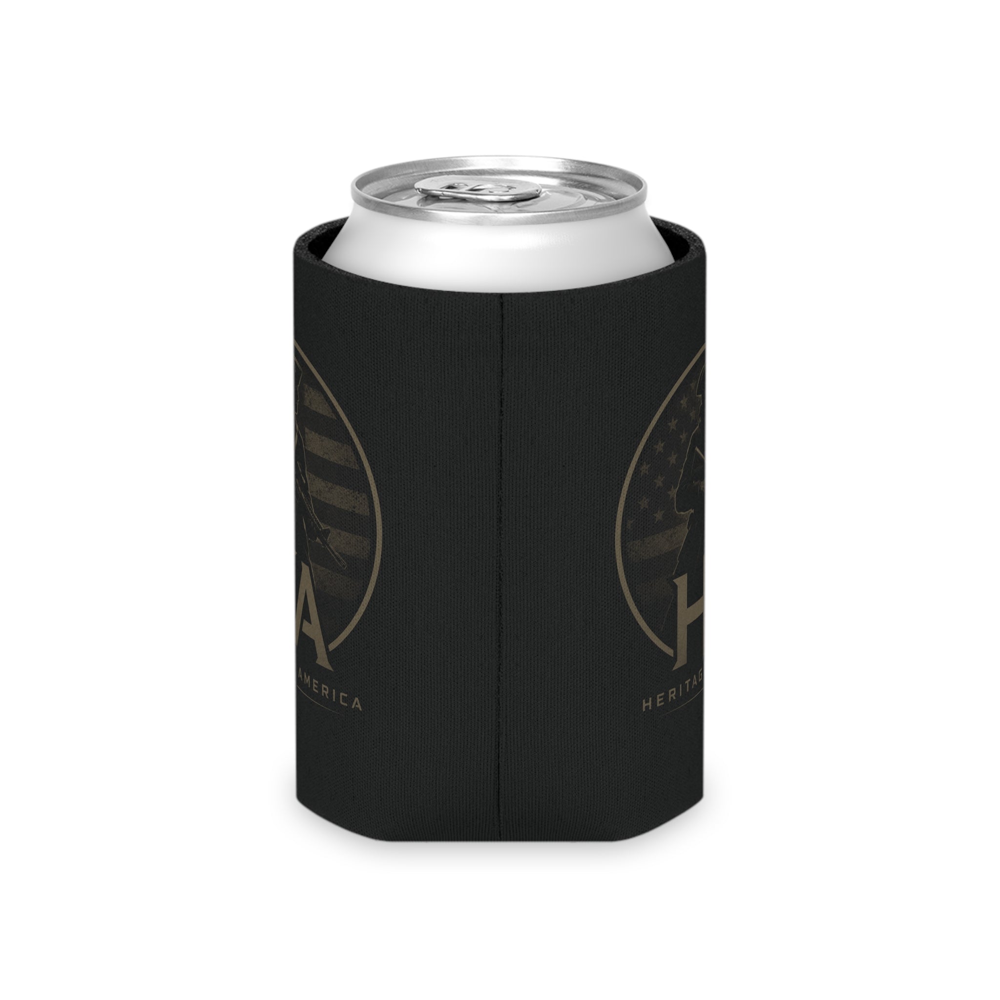 Heritage America Eagle Wrenches Can Cooler | Patriotic Vintage Badge
