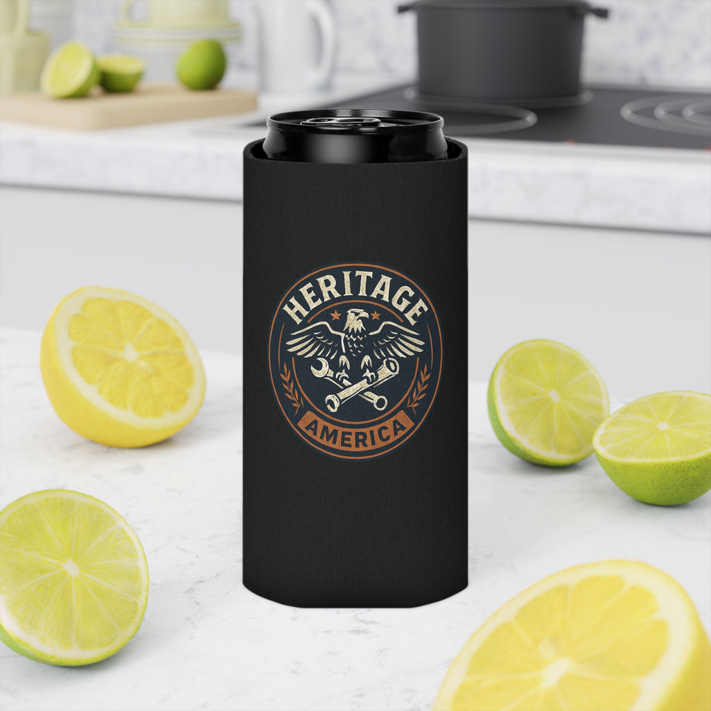 Garage Eagle Can Cooler - Black
