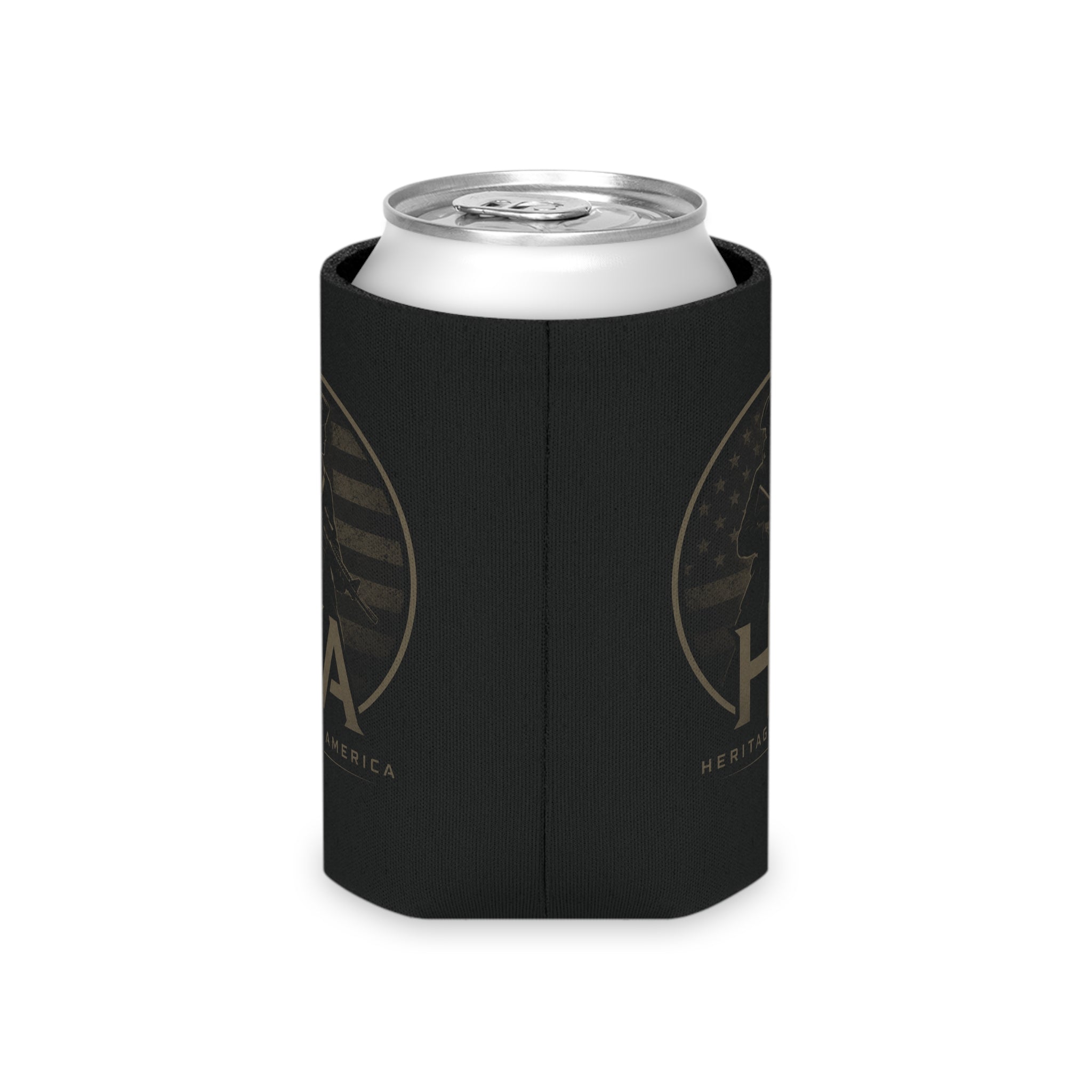 Heritage America Eagle Wrenches Can Cooler | Patriotic Vintage Badge