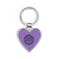 Heritage America Purple Girlie Heart Keychain