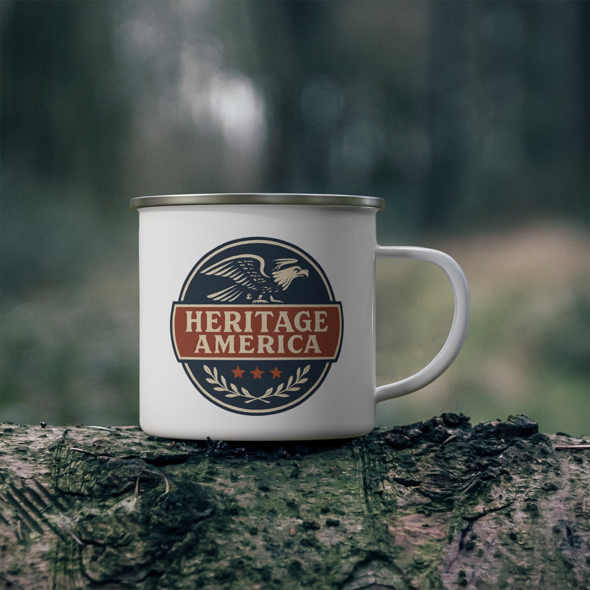 Original Logo enamel camping mug