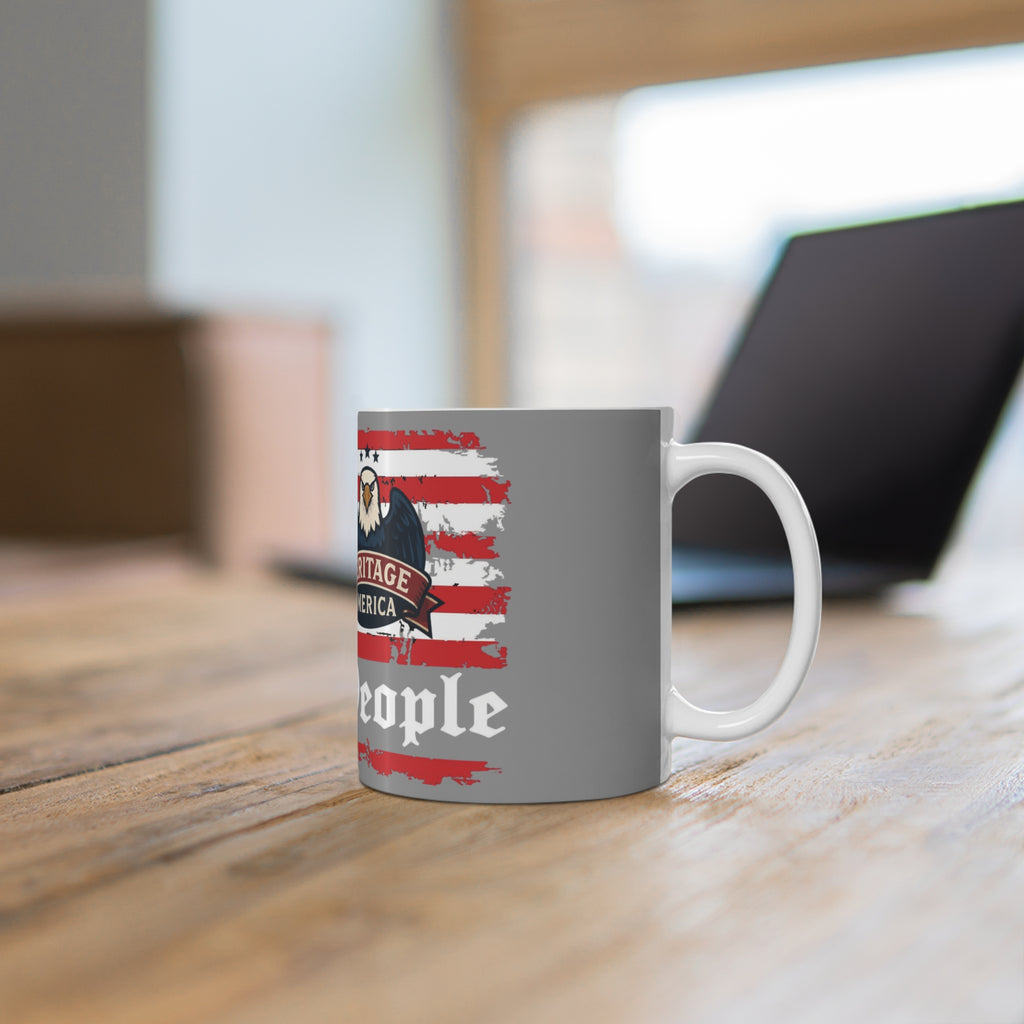 We the People Flag Eagle Mug | 1776 Heritage America Patriotic Coffee Cup