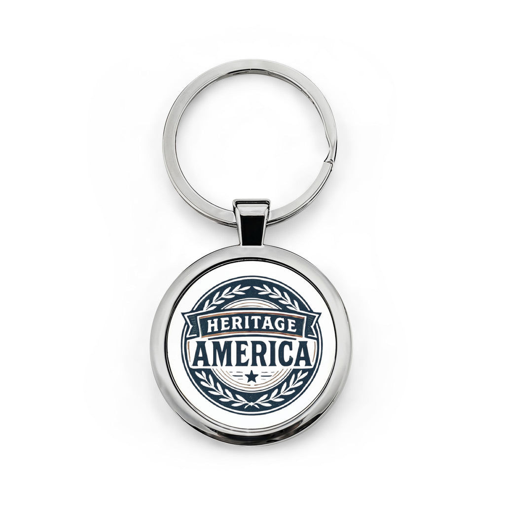 Heritage America Logo Stainless Steel Keychain