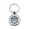 Heritage America Logo Stainless Steel Keychain