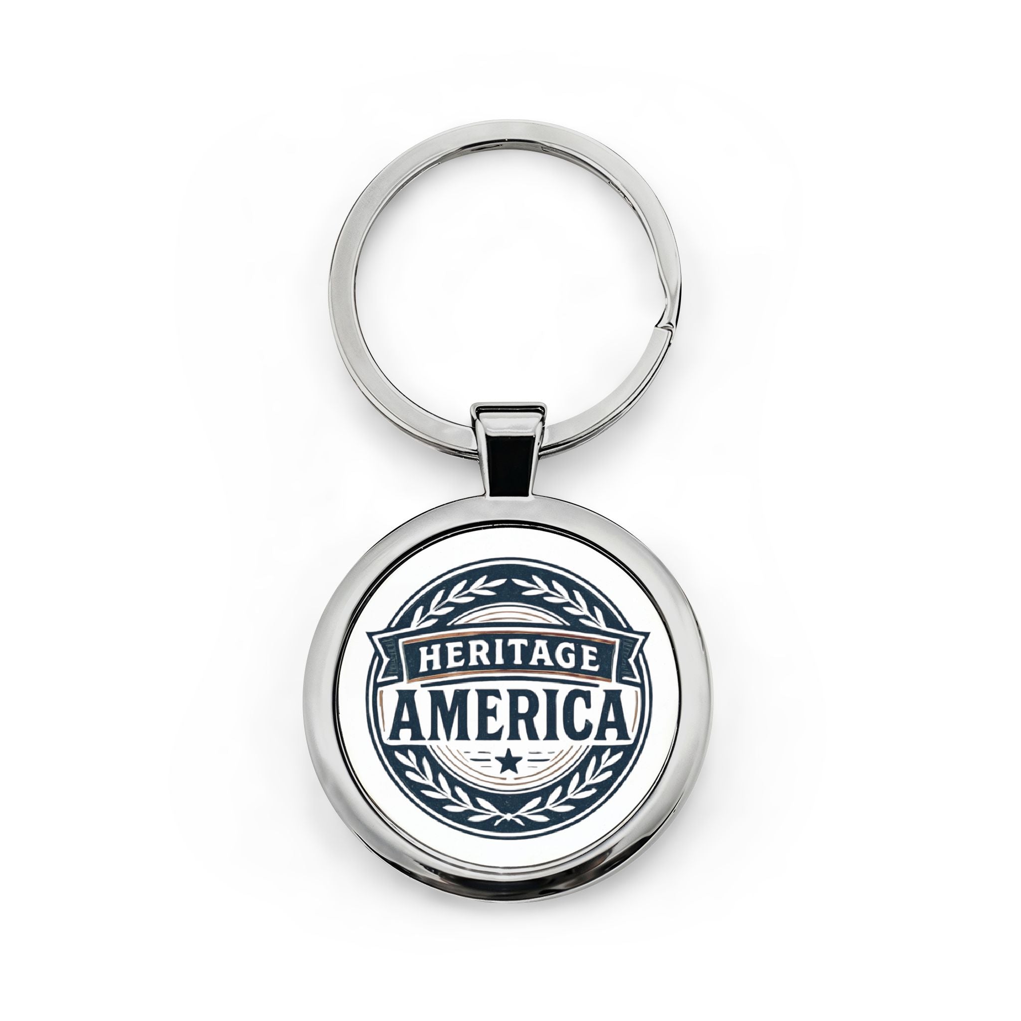 Heritage America Logo Stainless Steel Keychain