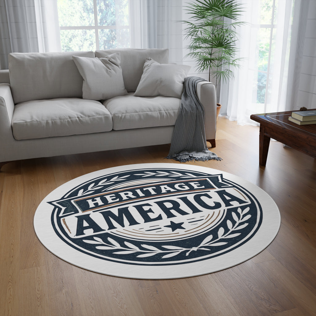 Heritage America Round Rug