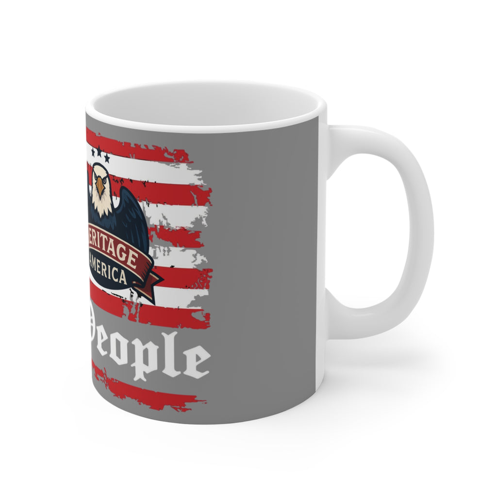 We the People Flag Eagle Mug | 1776 Heritage America Patriotic Coffee Cup