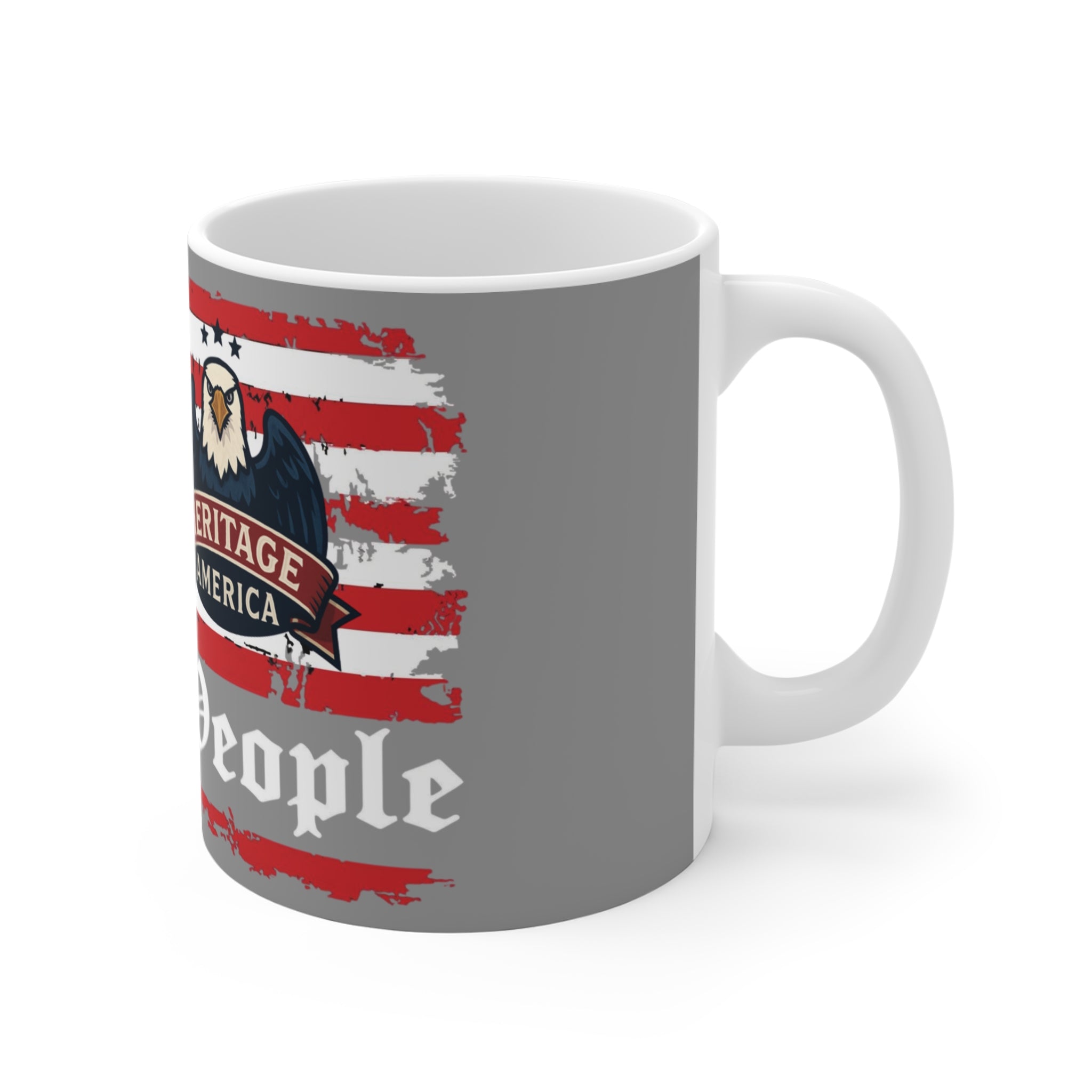 We the People Flag Eagle Mug | 1776 Heritage America Patriotic Coffee Cup