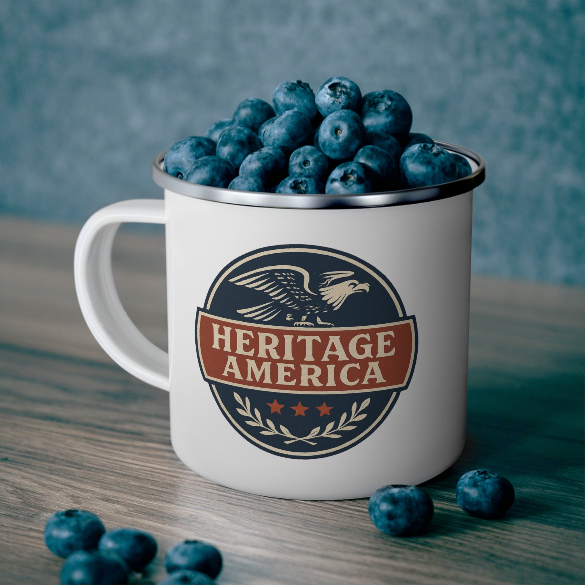 Original Logo enamel camping mug