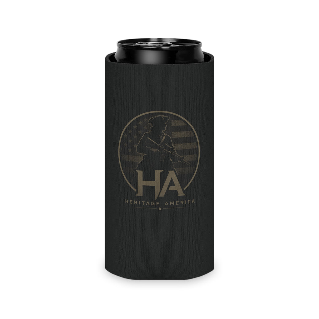 Heritage America Eagle Wrenches Can Cooler | Patriotic Vintage Badge