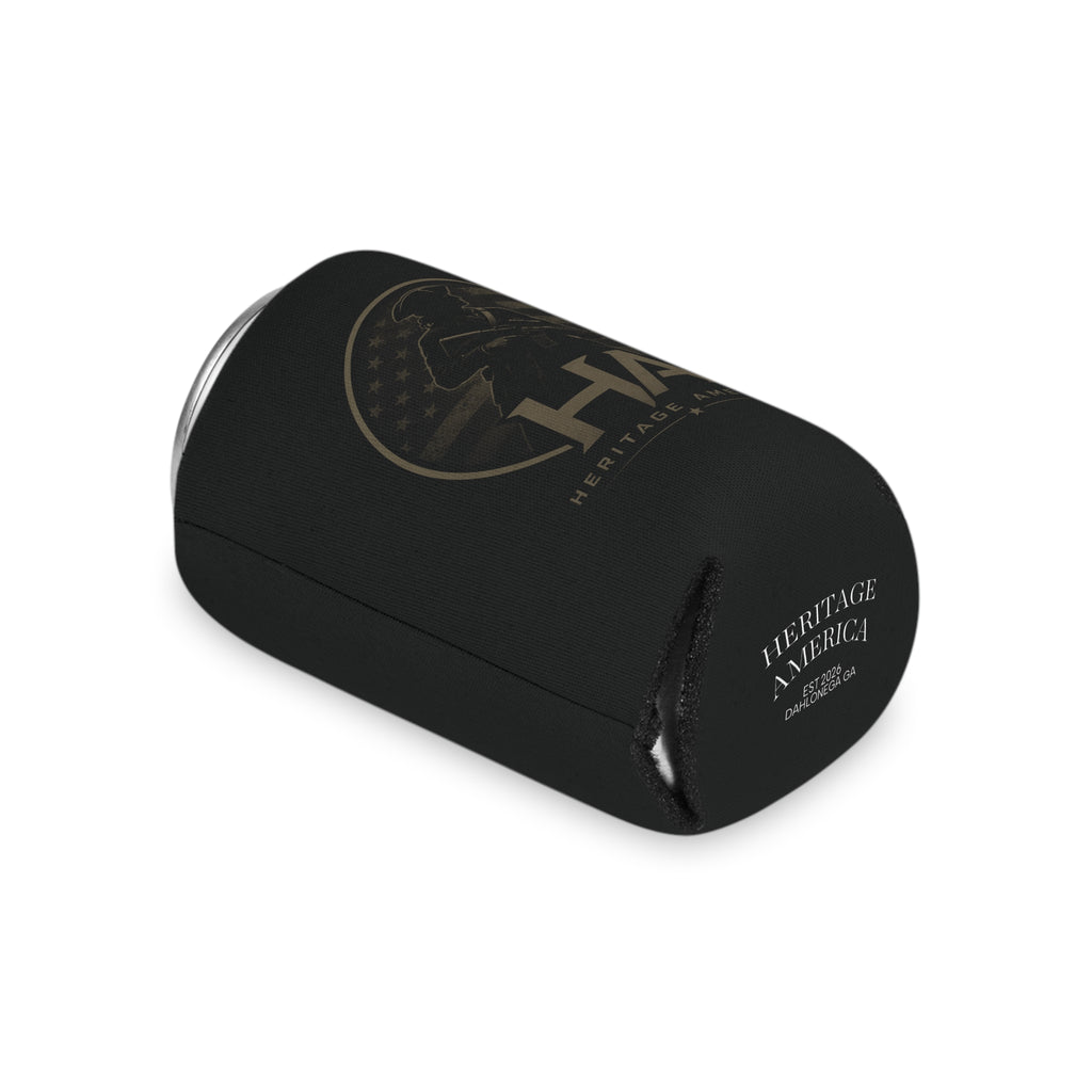 Heritage America Eagle Wrenches Can Cooler | Patriotic Vintage Badge