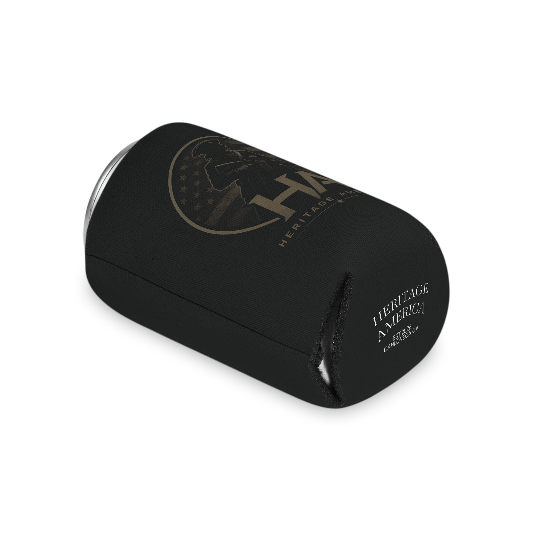 Heritage America Eagle Wrenches Can Cooler | Patriotic Vintage Badge