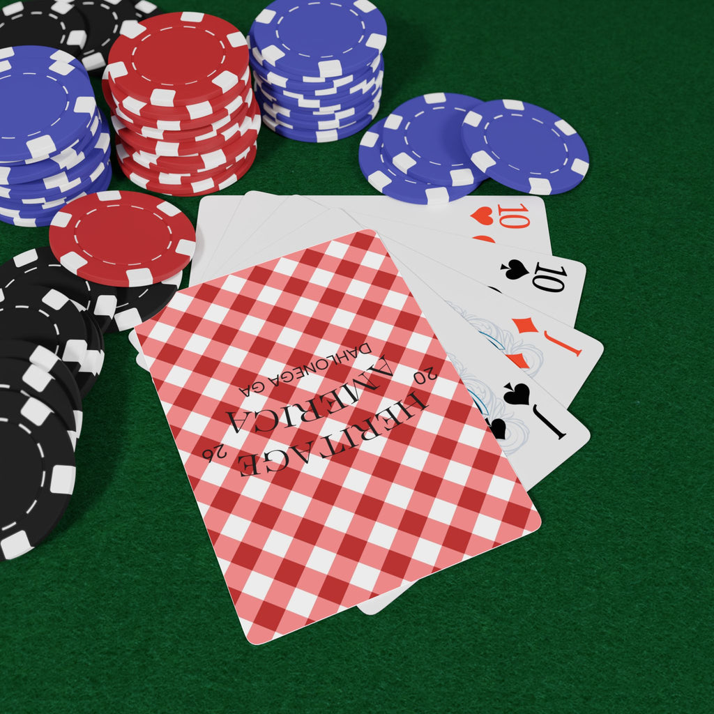 Heritage America Classic Poker Playing Cards | Distressed Patriotic Deck