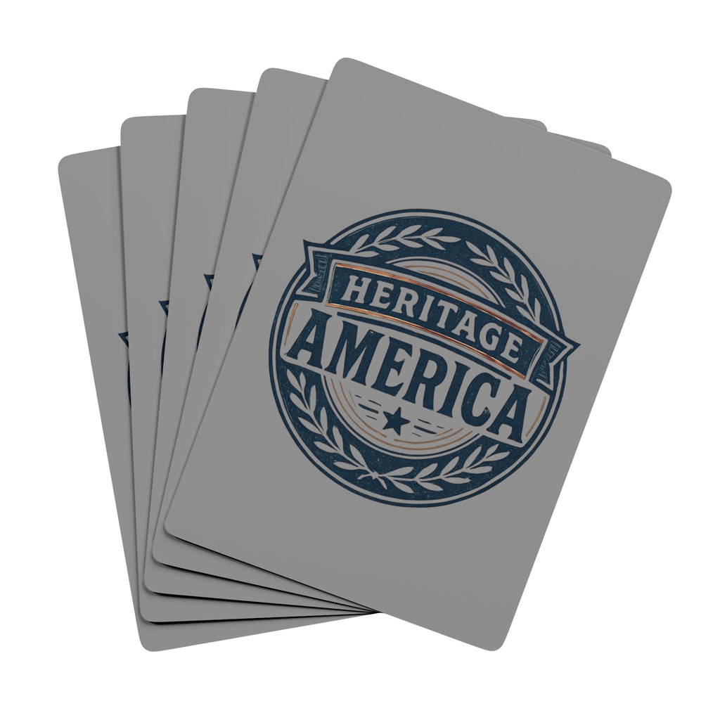 Heritage America Logo Playing Cards | Distressed Patriotic Deck