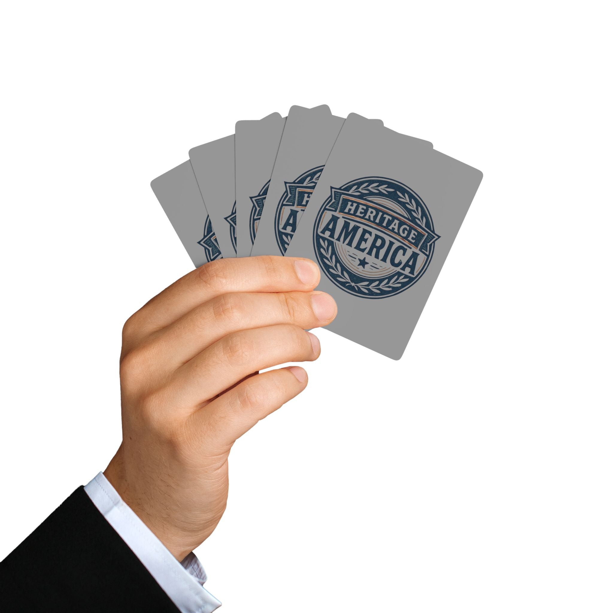 Heritage America Logo Playing Cards | Distressed Patriotic Deck
