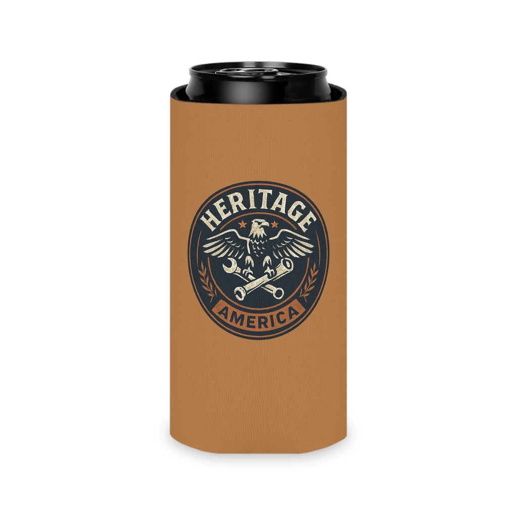 Garage Eagle Can Cooler - Light Brown