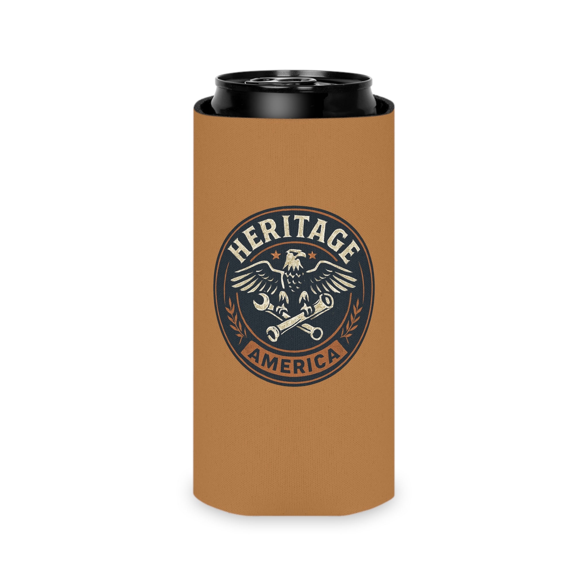 Garage Eagle Can Cooler - Light Brown